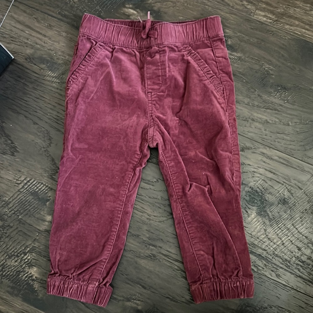 Gymboree baby maroon corduroy pants for baby girl 18-24 months nwot